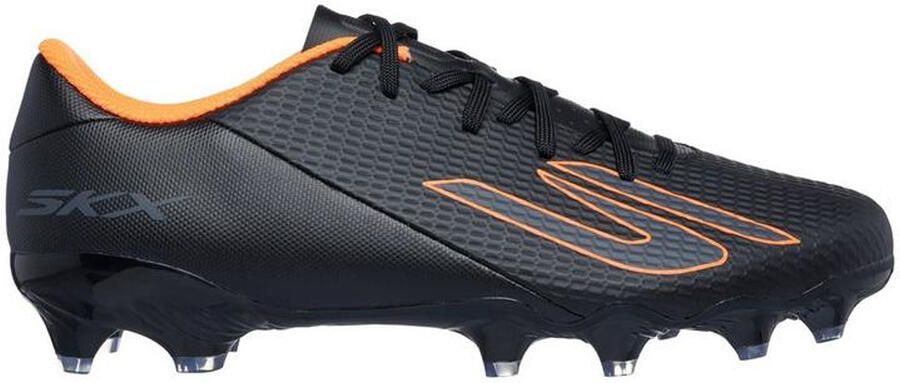 Skechers SKX_2 Academy voetbalschoenen voor heren voor harde ondergrond (Zwart Oranje)