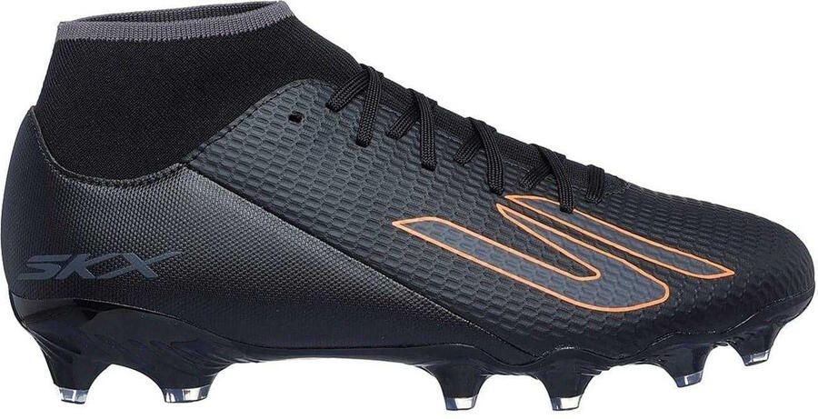 Skechers SKX_2 Academy voetbalschoenen voor heren voor harde ondergrond (Zwart Oranje)