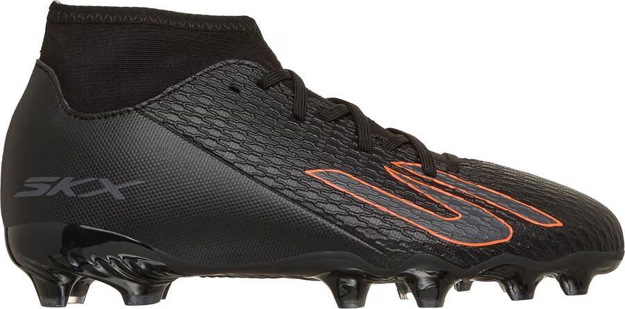 Skechers SKX 2 voetbalschoenen voor kinderen voor harde ondergrond (Zwart Oranje)