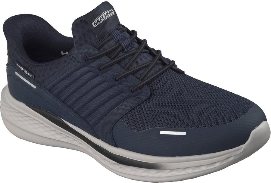 Skechers Slade Luther Heren Navy Synthetische Mesh Sneakers