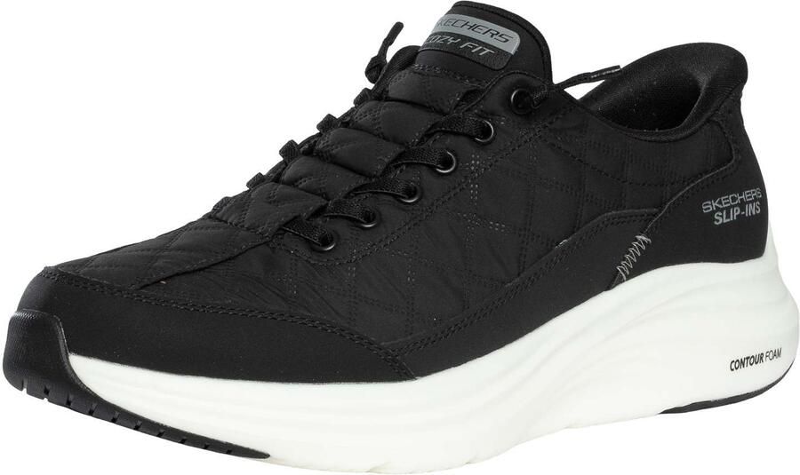 Skechers Slip-Ins Contour Foam Cozy Fit Sneakers Zwart
