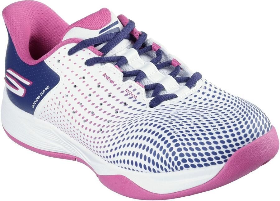 Skechers Slip-ins Relaxed Fit Viper Court Herenschoenen Wit Marineblauw Roze