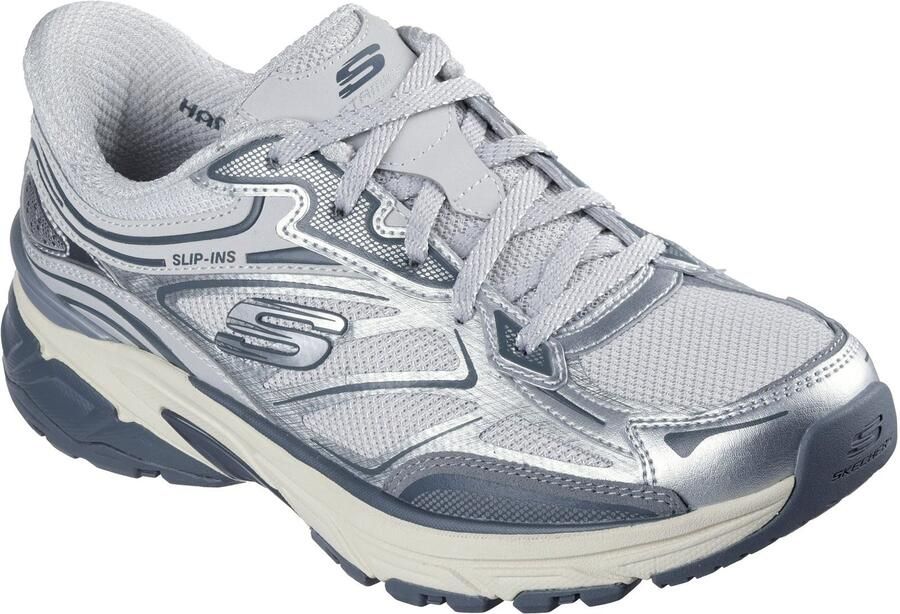 Skechers Stamina Sport Dames Zilveren Sneakers