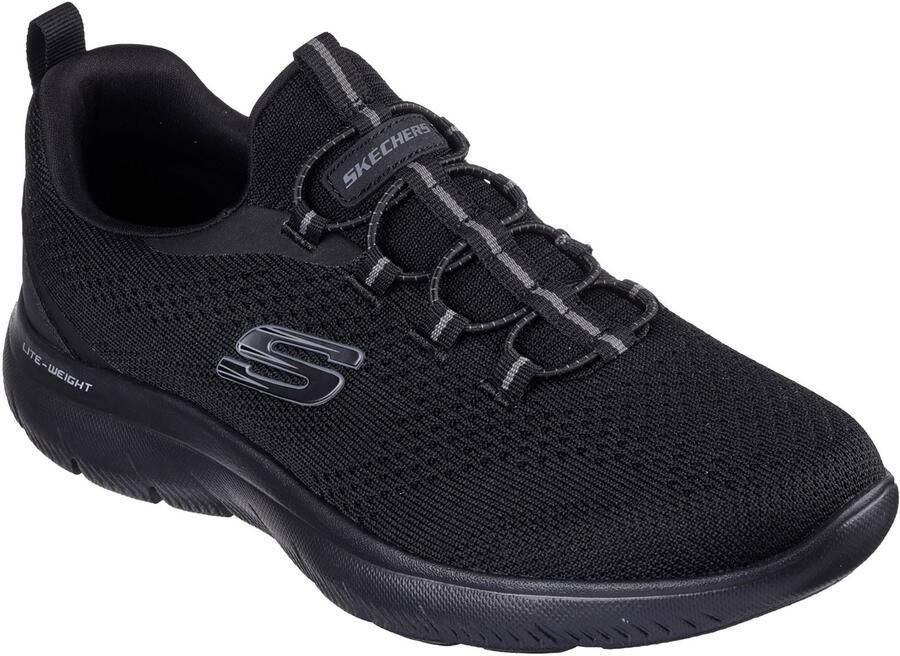 Skechers Summits Tallo Textiel Heren Zwarte Sneakers