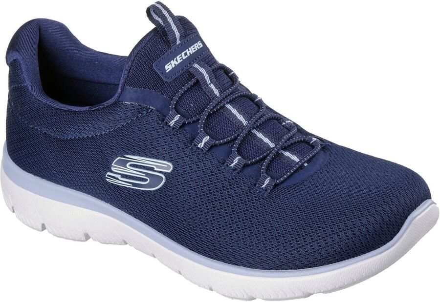 Skechers Summits Zomer Blush Textiel Dames Navy Sneakers