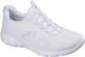 Skechers Summits Zomer Blush Textiel Dames Witte Sneakers - Wit