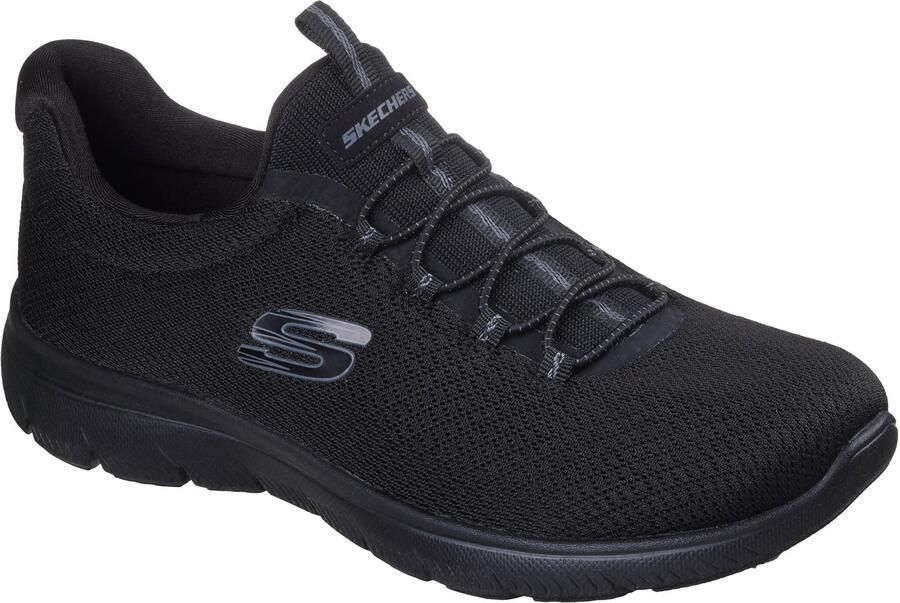 Skechers Summits Zomer Blush Textiel Dames Zwarte Trainers - Foto 1