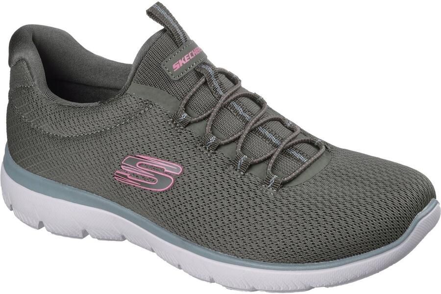 Skechers Summits Zomer Blush Textile Dames Olijf Sneakers