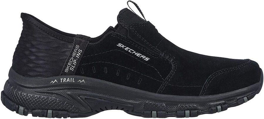 Skechers Sunapee stevige leren laarzen voor dames (Zwart)
