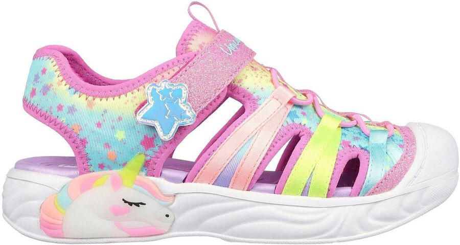 Skechers Synthetische sandalen met eenhoornmotief voor peuters (Roze)