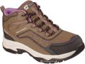 Skechers Trego Ashaway Lederen Dames Wandelschoenen Tan Bruin - Cognac