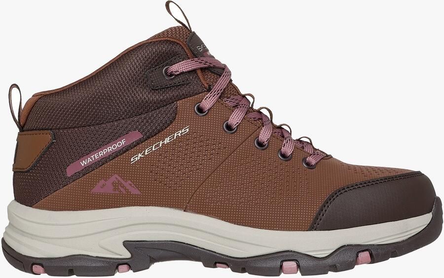 Skechers Trego Trail Bestemming Dames Hoge Sneakers Bruin multi