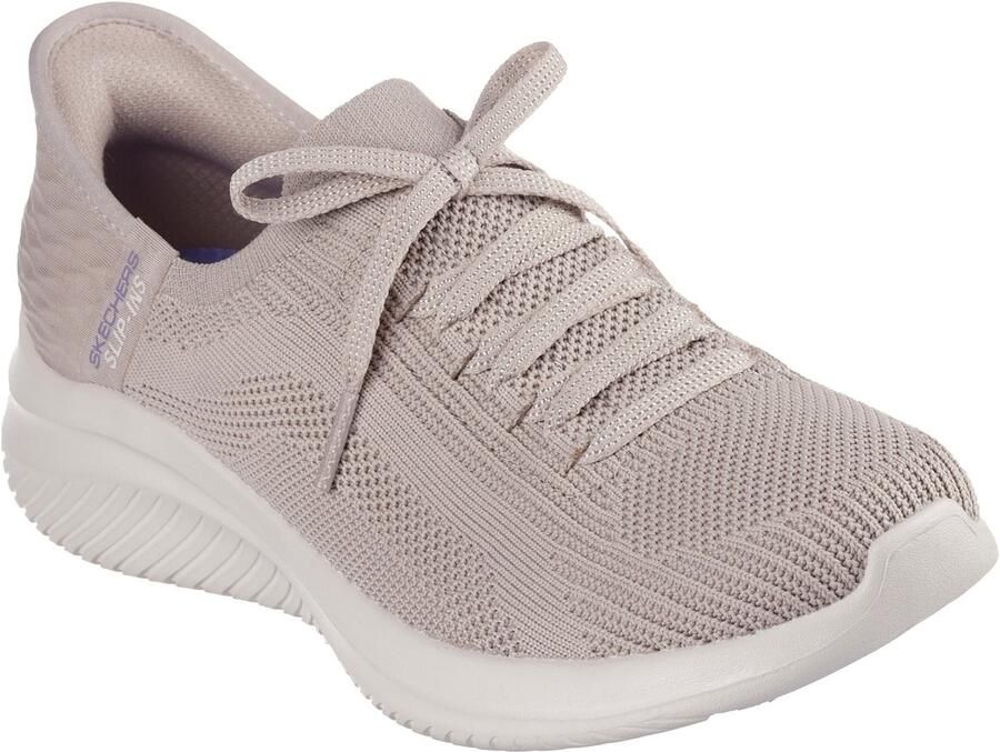 Skechers Ultra Flex 3.0 Brilliant Path Textiele Dames Taupe Sneakers