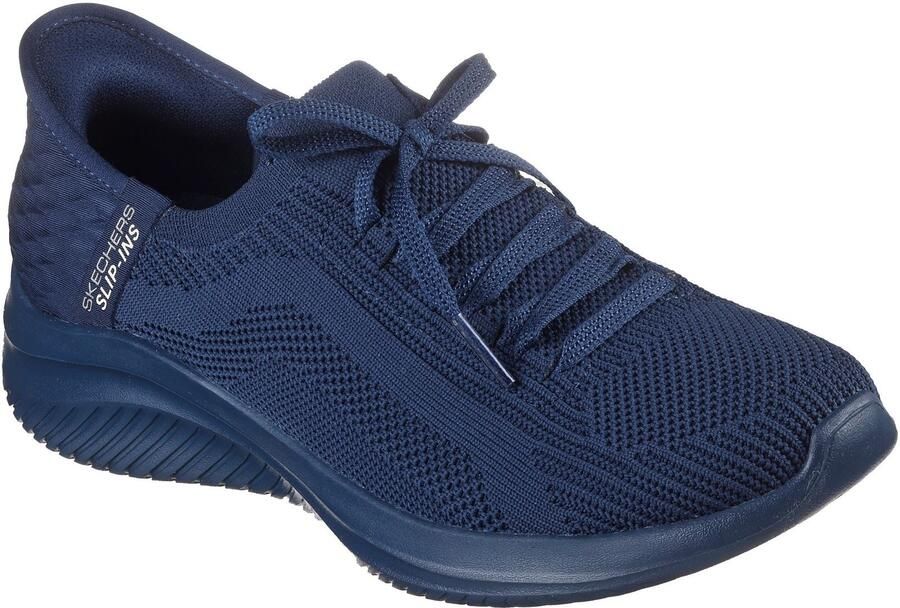 Skechers Ultra Flex 3.0 Pure Color Textiel Dames Donkerblauwe Sneakers