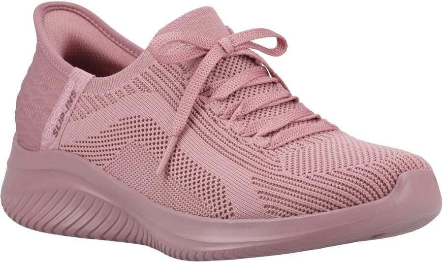 Skechers Ultra Flex 3.0 Pure Color Textiel Dames Mauve Sneakers