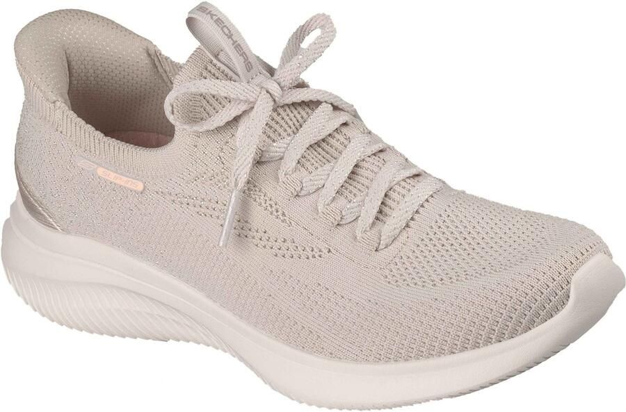 Skechers Ultra Flex 4.0 Textiel Dames Natuurlijke Standaard Sneakers