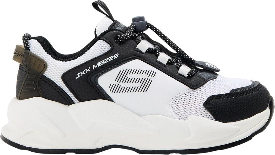 Skechers Ultrasurge instapschoenen voor kinderen (Wit Zwart)