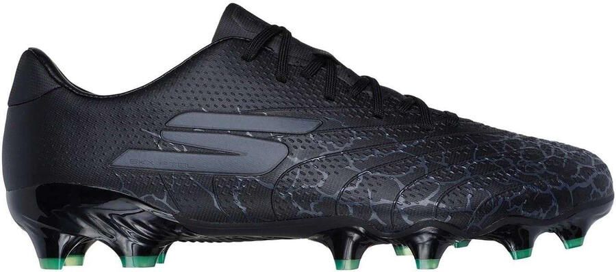 Skechers Unisex Volwassen SKX 1.5 Gebroken Firm Ground Voetbalschoenen (Zwart Zilver)