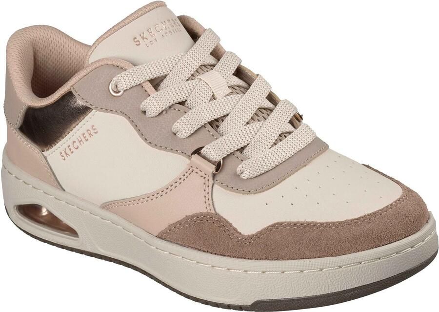 Skechers UNO CTL Subtiele Glans Polyurethaan Dames Taupe Multi Standaard Sneakers