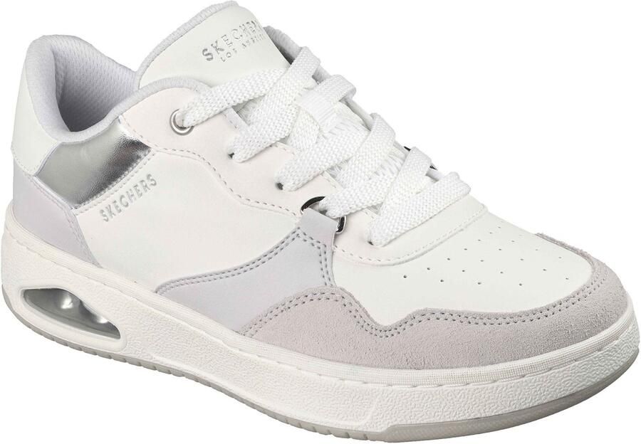 Skechers UNO CTL Subtiele Glans Polyurethaan Dames Witte Standaard Sneakers