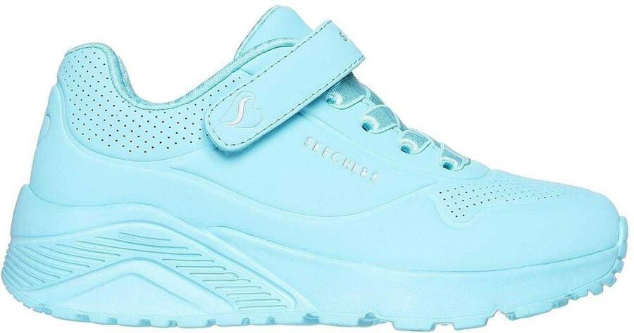 Skechers Uno Lite leren sportschoenen voor kinderen (Turquoise)
