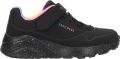Skechers Uno Lite Rainbow Specks Sneakers Meisjes - Zwart