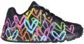 Skechers Uno lite spread the love 314064l bkmt - Zwart