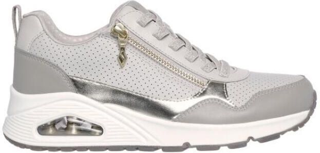 Skechers Uno metallic sliders