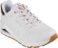 Skechers Uno Shimmer Away Synthetische Dames Witte Sneakers - Wit
