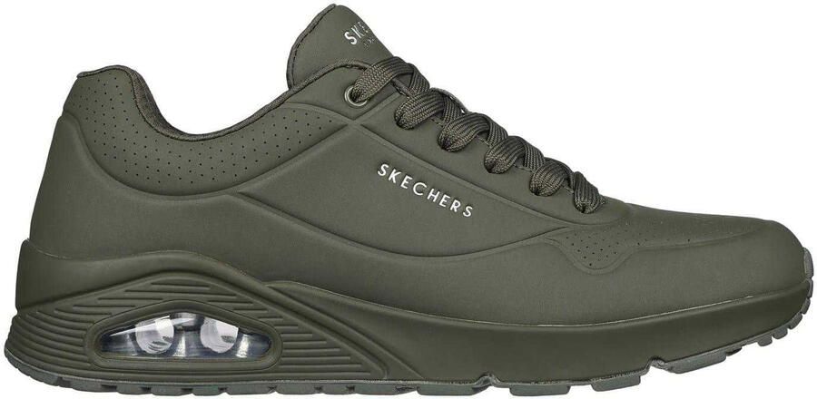 Skechers Uno Stand On Air Skech-Air sportschoenen voor heren (Olijf)