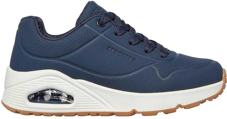 Skechers Uno Stand On Air-trainers voor kinderen (Marine Wit)