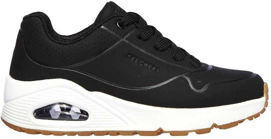 Skechers Uno Stand On Air-trainers voor kinderen (Zwart Wit)