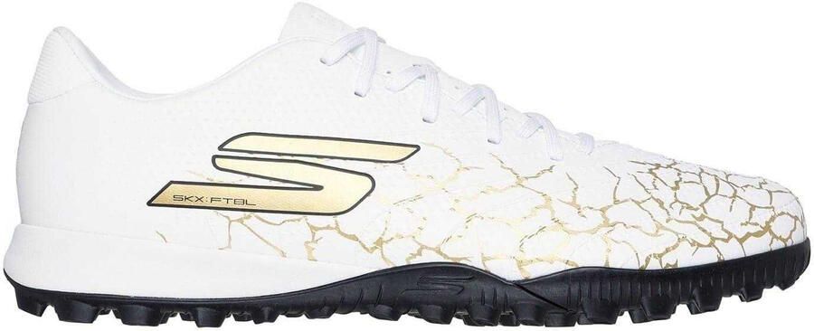 Skechers Voetbalschoenen voor heren met crackle-effect (Wit Goud)