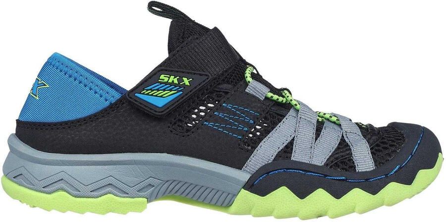 Skechers Whipsaw platte schoenen voor kinderen (Zwart Blauw Lime)