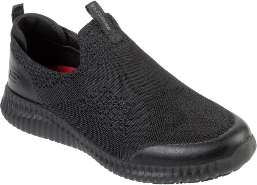 Skechers Workwear Cessnock Textiel Heren Zwarte Sneakers