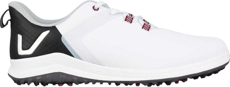 Slazenger Heren golfschoenen met spikes uit de V-serie (Wit Zwart)