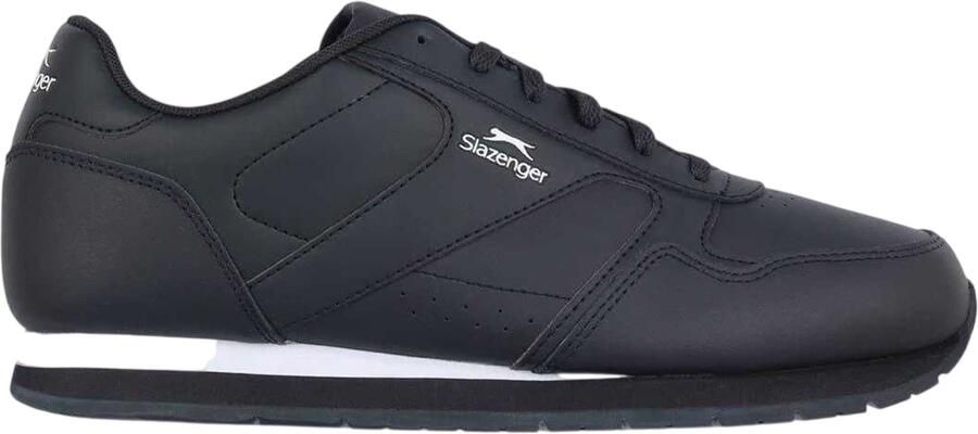 Slazenger Klassieke sneakers van gecoat leer voor heren (Marine Wit)