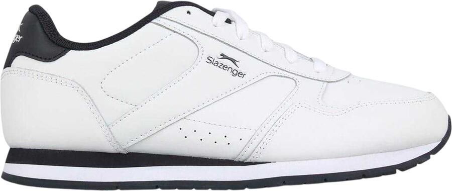 Slazenger Klassieke sneakers van gecoat leer voor heren (Wit Marine)