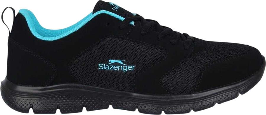 Slazenger Vlakke sneakers van mesh voor dames (ZWART BLAUW)