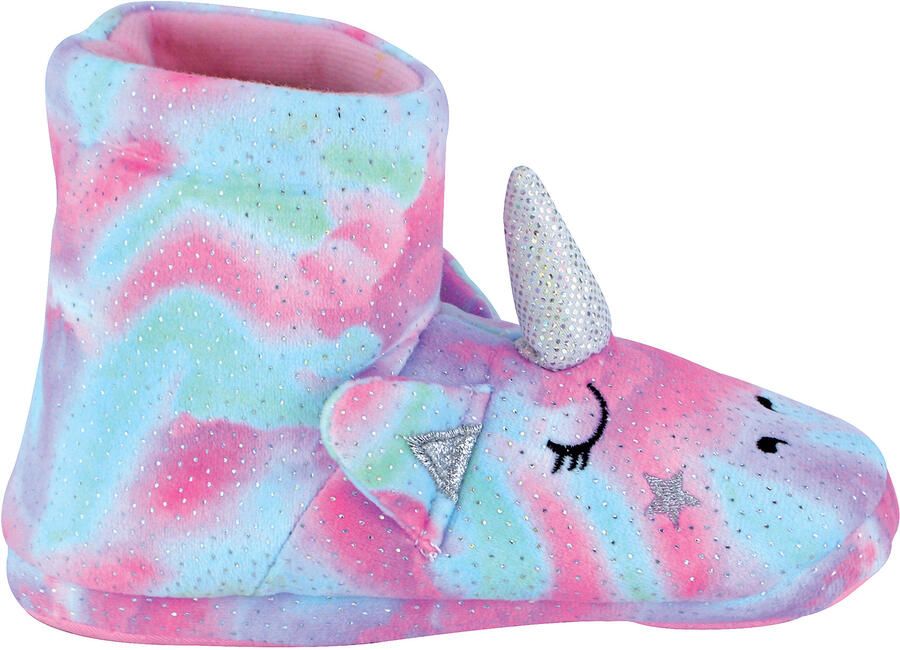 Slipper Snob Kinderen 3d roze en blauwe eenhoorn pantoffellaarzen Roze