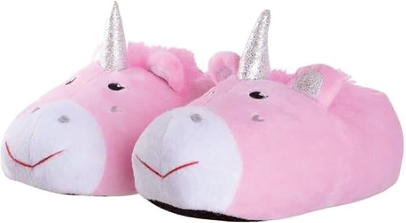 Slipper Snob Roze eenhoorn pluche pantoffels voor kinderen Roze