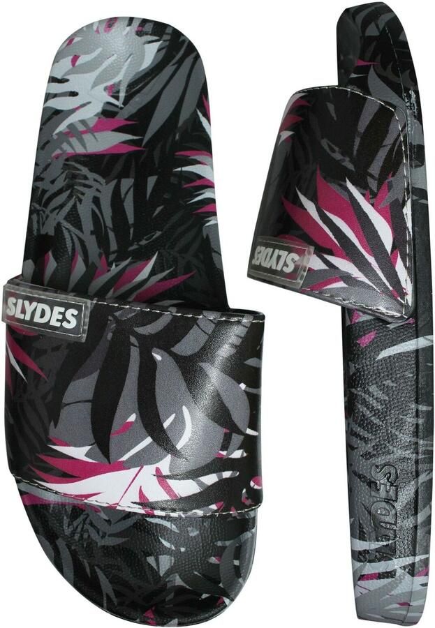 Slydes Cyberise Slide Dames Slip On Flip Flop Sliders Sandalen F Multi