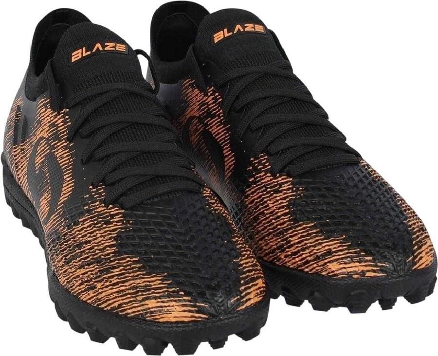 Sondico Blaze Astro Turf-sportschoenen voor kinderen (Zwart Oranje)