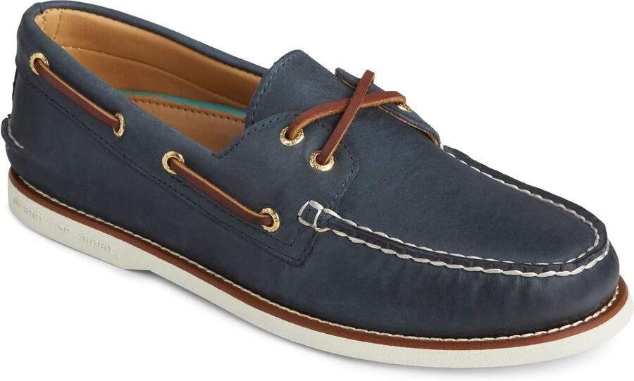 Sperry Authentic Gold Cup Leren Heren Marineblauwe Bootschoenen