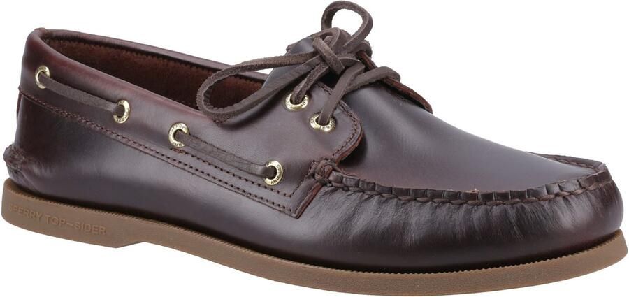 Sperry Authentieke 2 Oog Leer Heren Amaretto Bootschoenen