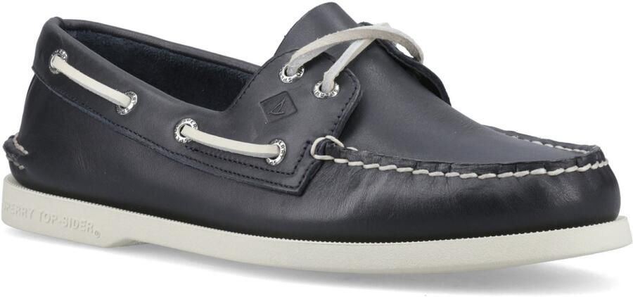 Sperry Authentieke 2 Oog Leer Heren Marineblauwe Bootschoenen
