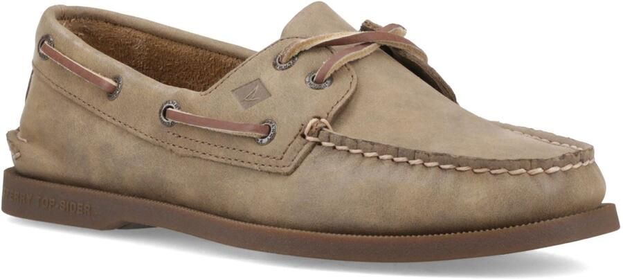 Sperry Authentieke 2 Oog Leer Heren Tan Bootsschoenen