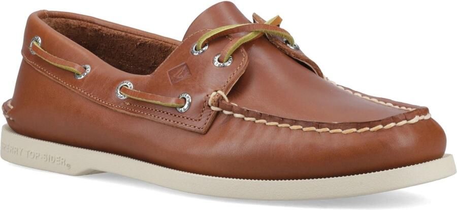 Sperry Authentieke 2 Oog Leer Heren Tan Bootsschoenen