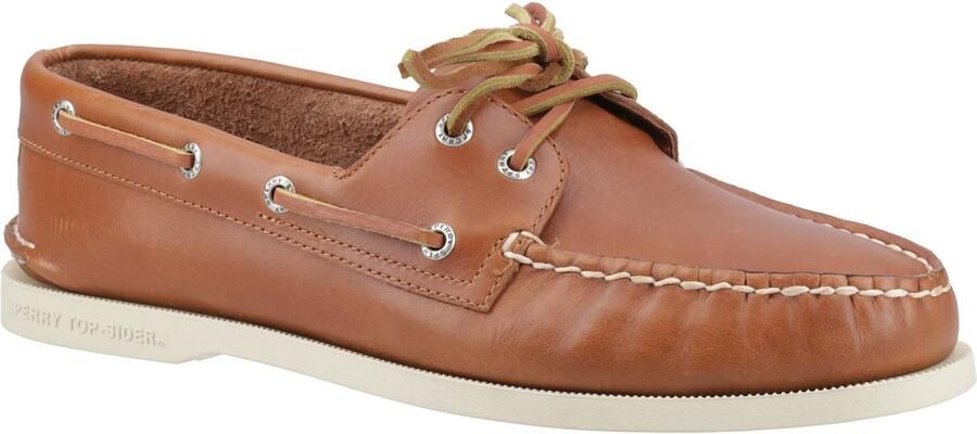 Sperry Authentieke 2 Oog Leer Heren Tan Bootsschoenen