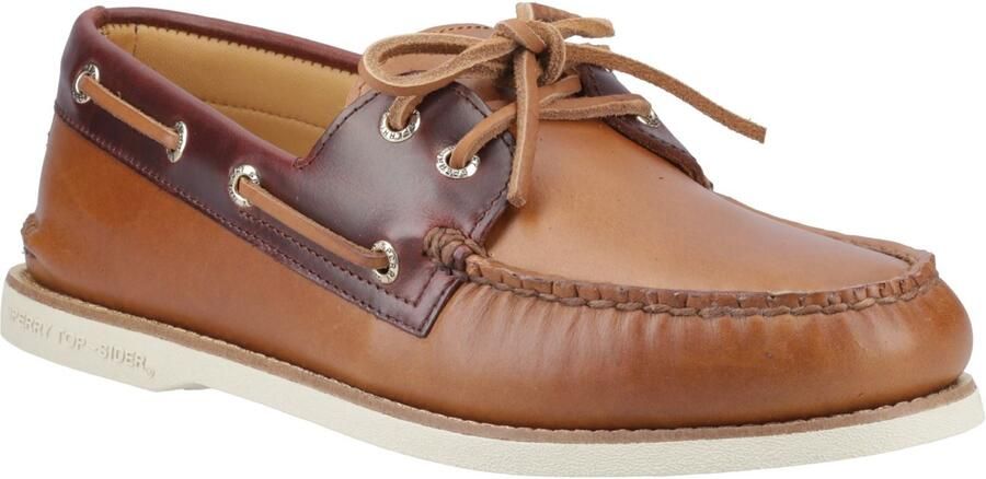 Sperry Authentieke Gouden Cup Leren Heren Tan Bruine Boten Schoenen